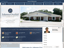 Tablet Screenshot of johnsonoverturffunerals.com